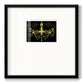 Golden Chandelier - Double Matboard Framed Print