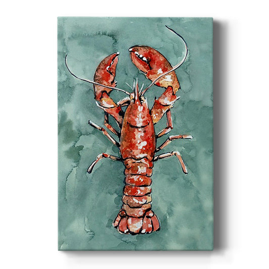 Aquatic Lobster I Premium Gallery Wrapped Canvas - Ready to Hang