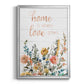 Home is Where Love Grows - Modern Framed Canvas Print