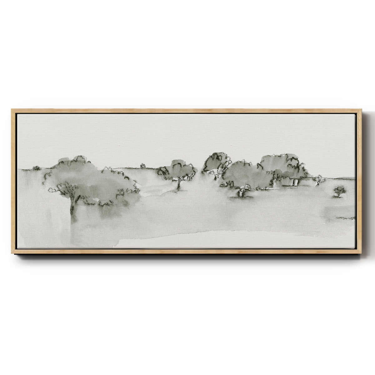 Scenic Scribble I - Floater Framed Canvas Print