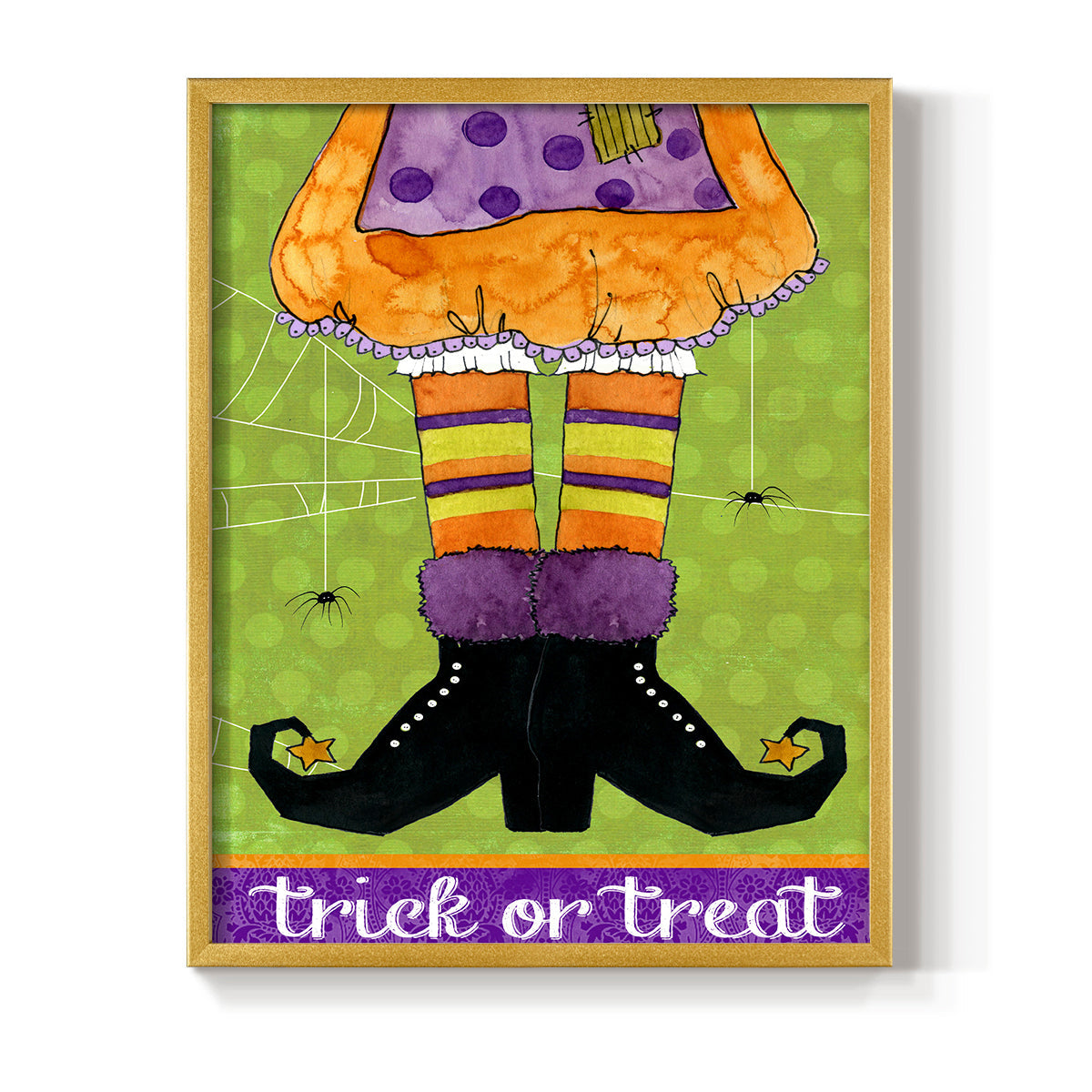 Trick or Treat - Restickable Framed Art Print