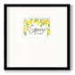 Lemon Squeeze - Double Matboard Framed Print