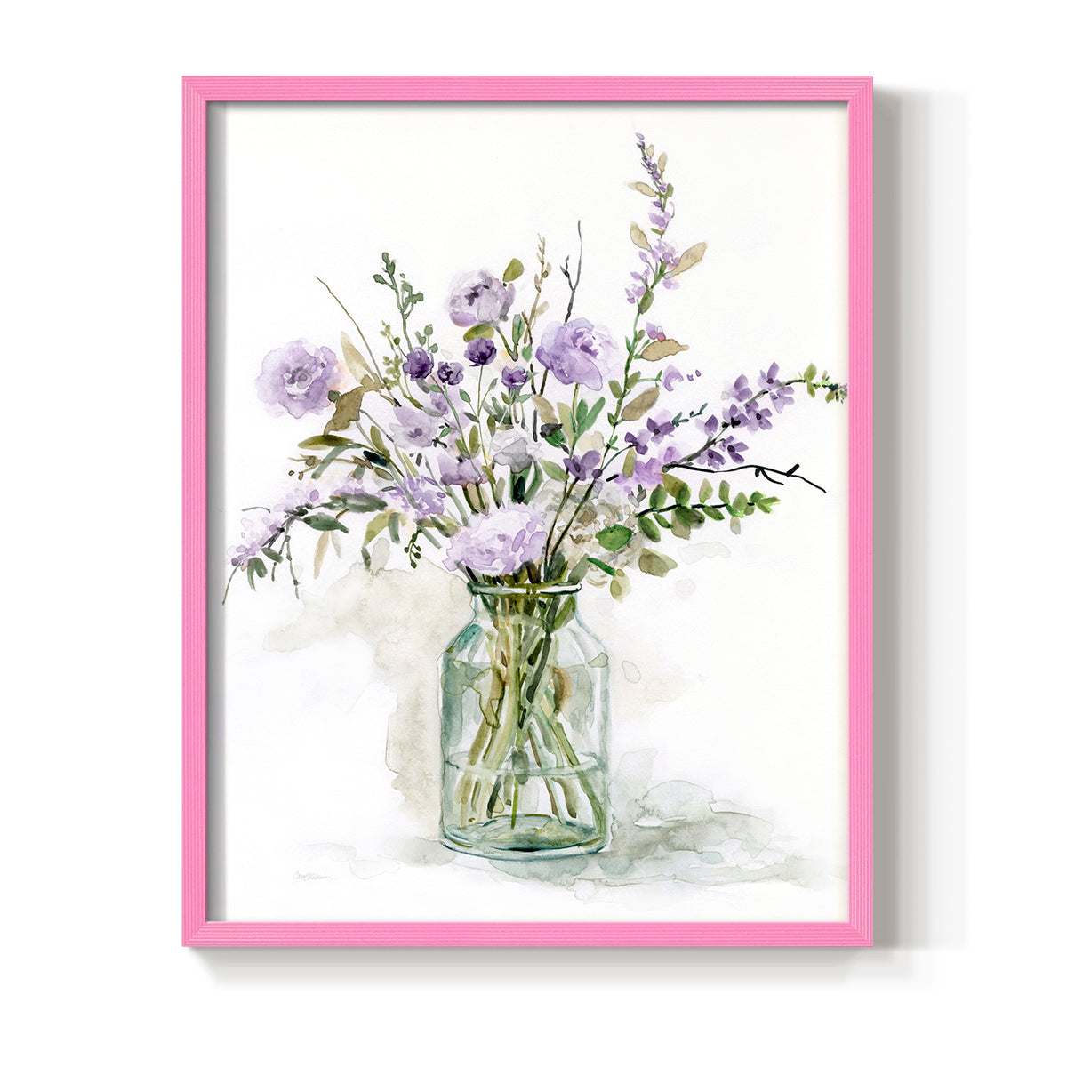 Purple Passion I - Restickable Framed Art Print