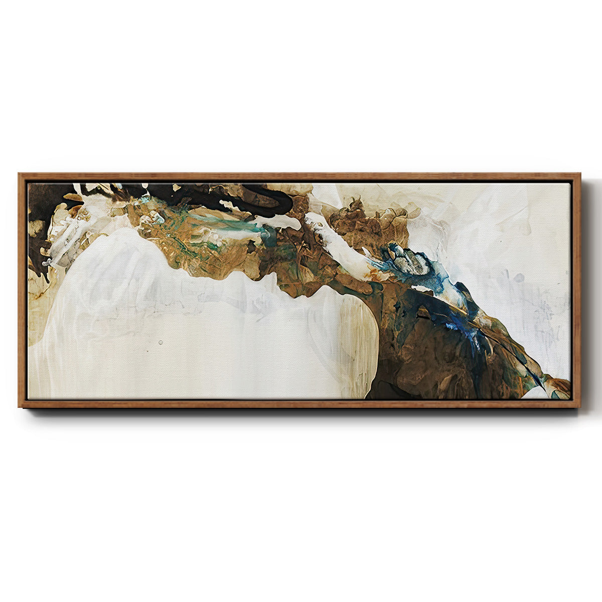 Deep Sediment  - Floater Framed Canvas Print