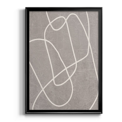 Fissures II - Modern Framed Canvas Print