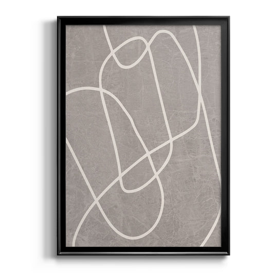 Fissures II - Modern Framed Canvas Print