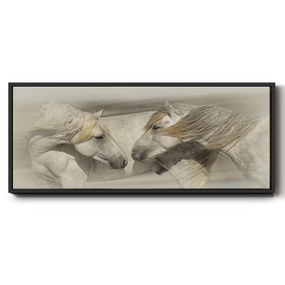 Old Acquaintances - Floater Framed Canvas Print