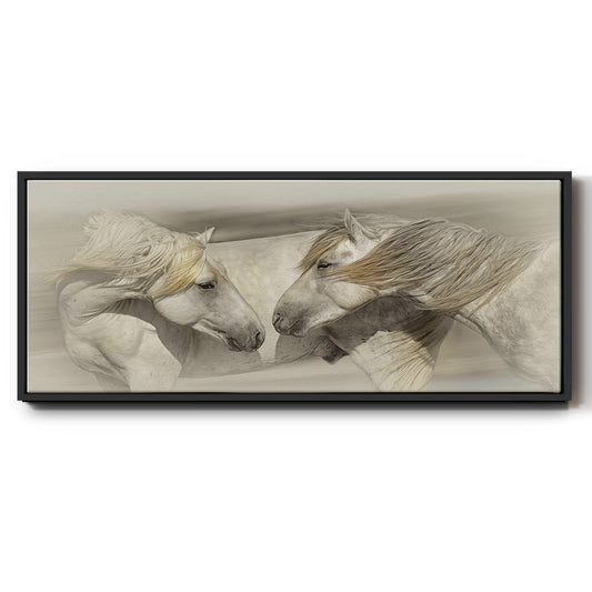 Old Acquaintances - Floater Framed Canvas Print