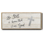 Be Still Cross - Floater Framed Canvas Print