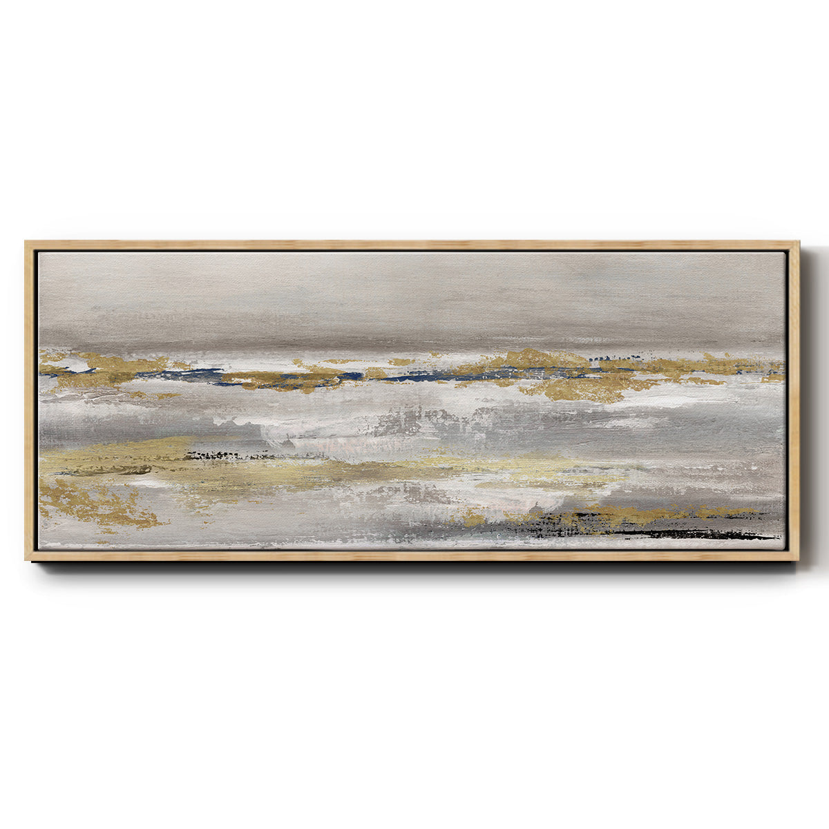 Golden Fog - Floater Framed Canvas Print