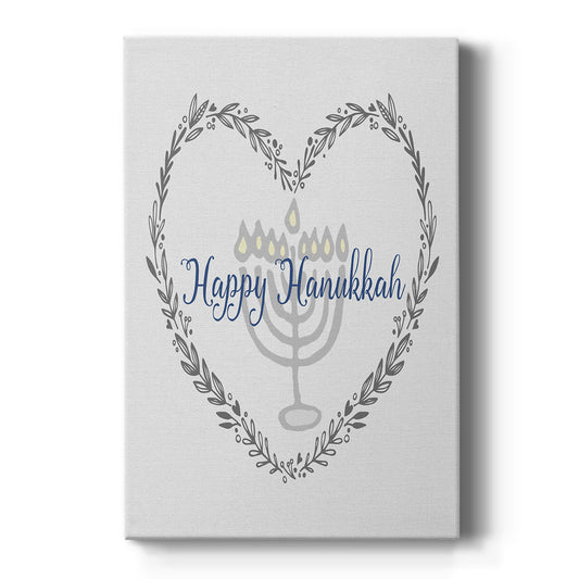 Hanukkah Heart - Canvas Art Print