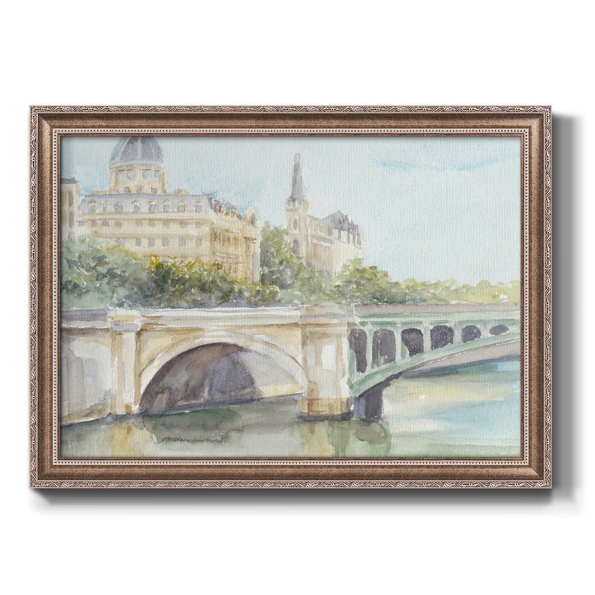 French Bridge Study IV Premium Framed Canvas- Ready to Hang