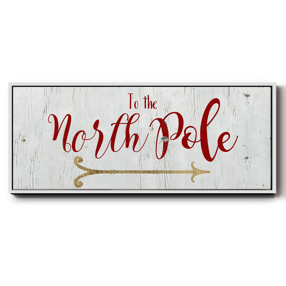 North Pole - Floater Framed Canvas Print