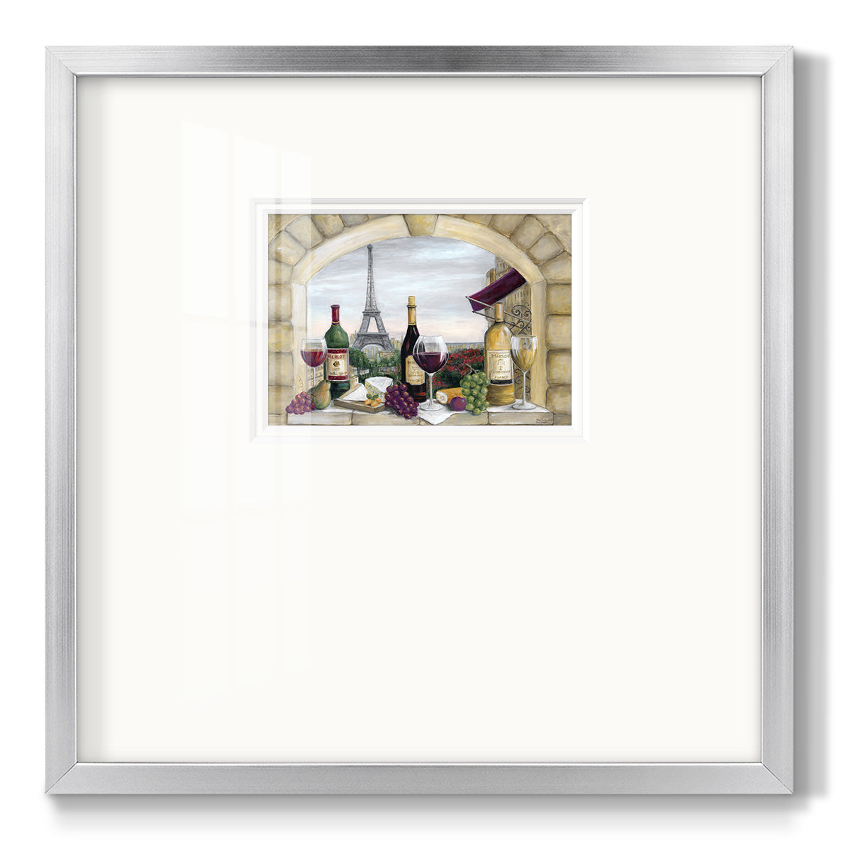 Paris Delight - Double Matboard Framed Print