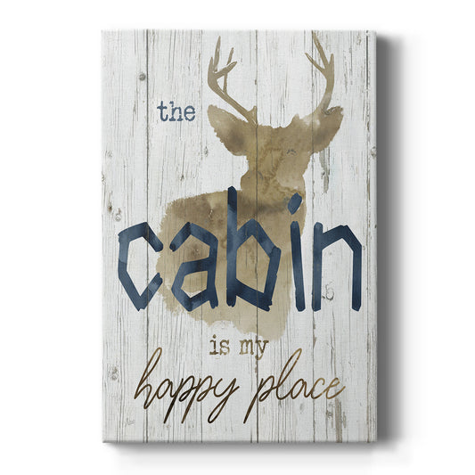 Happy Place Cabin - Canvas Art Print