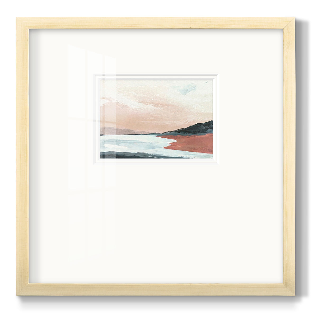 Paynes Coast II - Double Matboard Framed Print