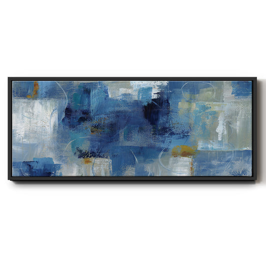 Blue Morning - Floater Framed Canvas Print