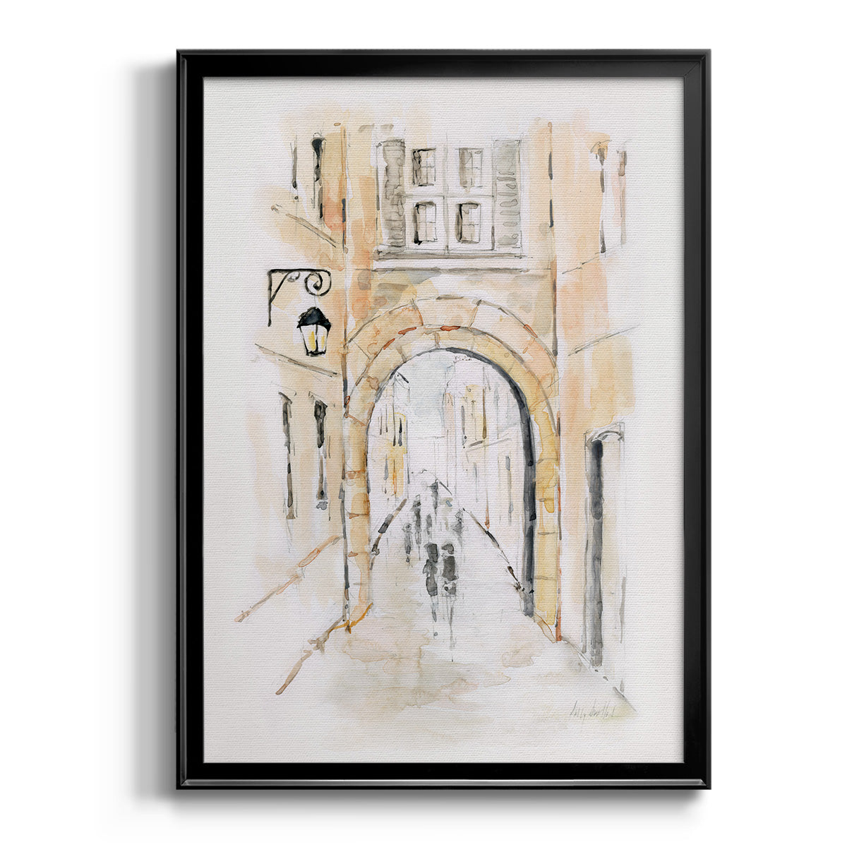 Venice Market Day II - Modern Framed Canvas Print