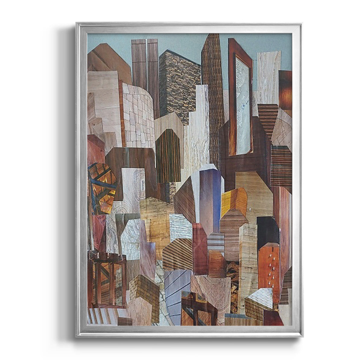 Metropolis - Modern Framed Canvas Print