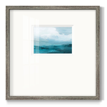 Azure Rising IV Premium Framed Print Double Matboard