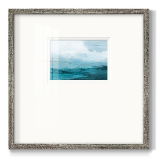 Azure Rising IV Premium Framed Print Double Matboard