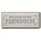 Welcome to the Farmhouse - Floater Framed Canvas Print