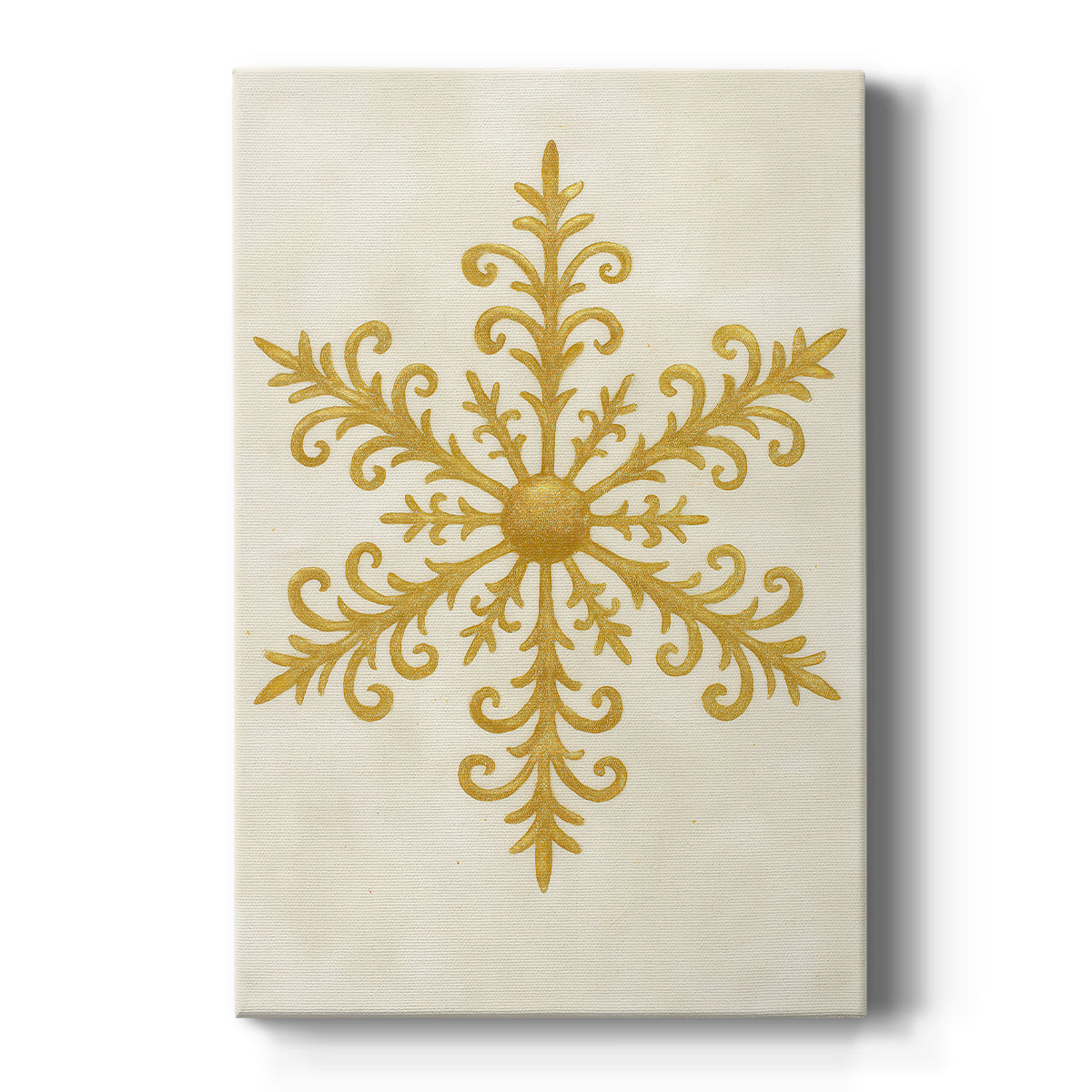 Tinsel-Gold Night Square - Canvas Art Print