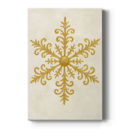 Tinsel-Gold Night Square - Canvas Art Print