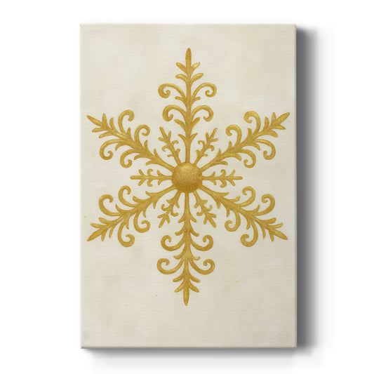 Tinsel-Gold Night Square - Canvas Art Print