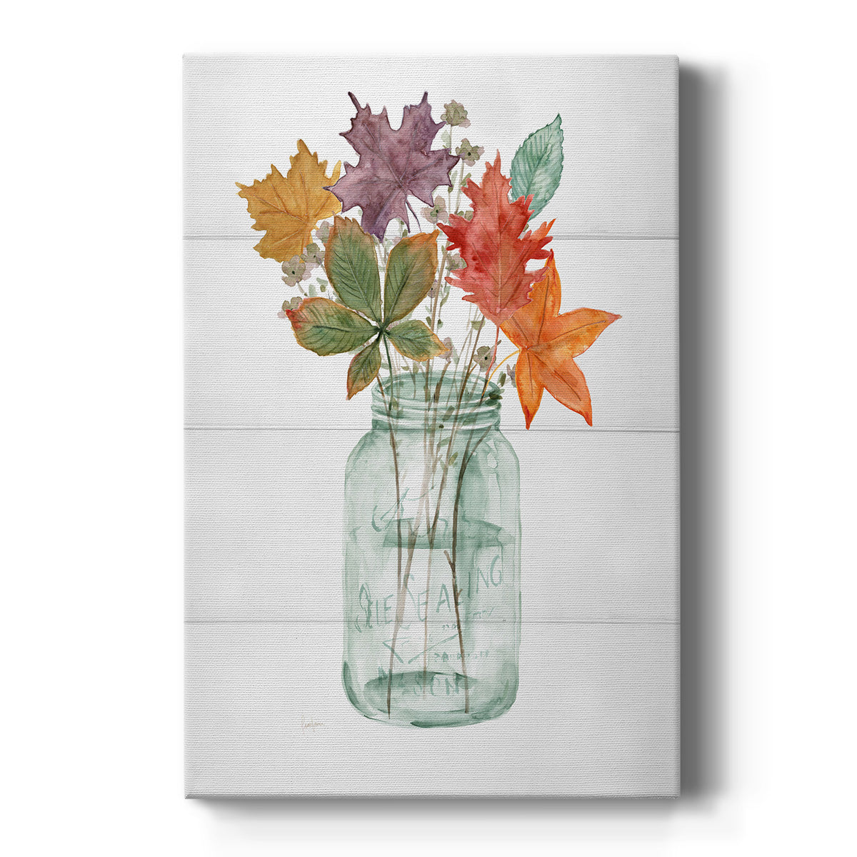 Harvest Home Leaves I Premium Gallery Wrapped Canvas - Ready to Hang