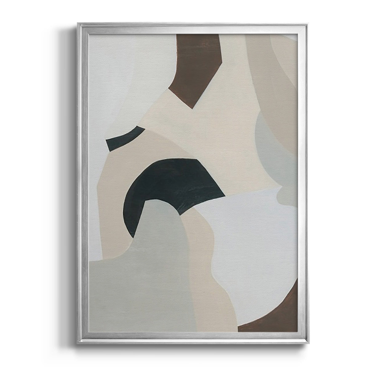 Shifting Neutrals I - Modern Framed Canvas Print