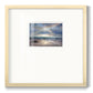 Aqua Blue Morning Premium Framed Print Double Matboard