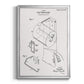 Toilet Paper Patent II - Modern Framed Canvas Print