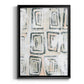 Sand Glyphs IV - Modern Framed Canvas Print