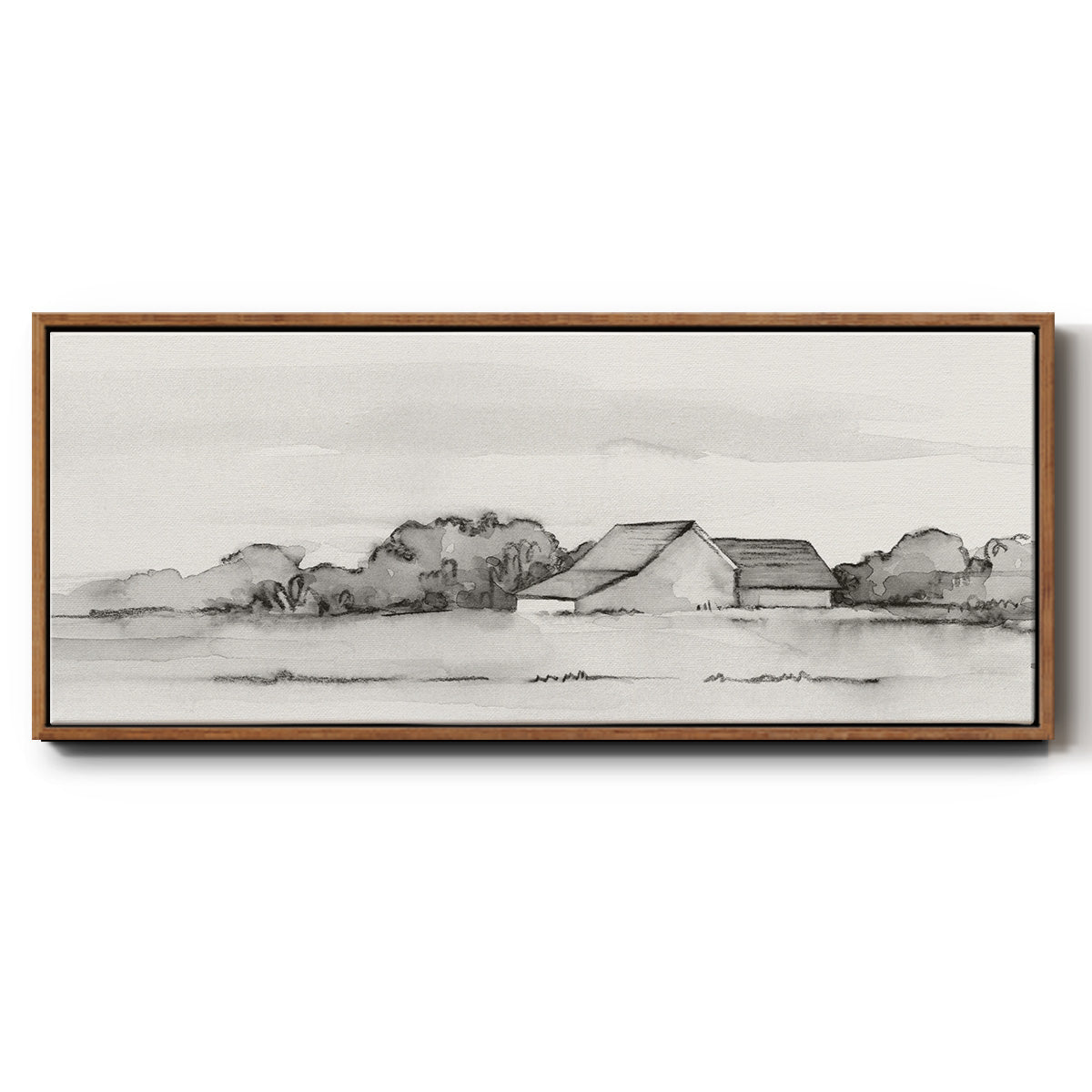 Wyeth Barn II - Floater Framed Canvas Print