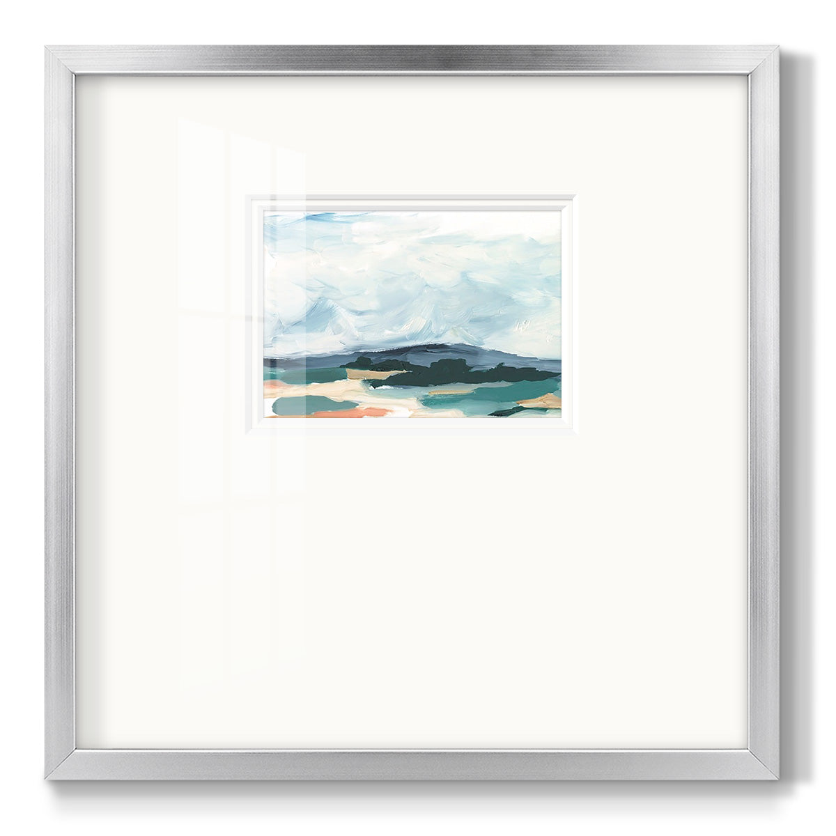 Pastel Vista I Premium Framed Print Double Matboard