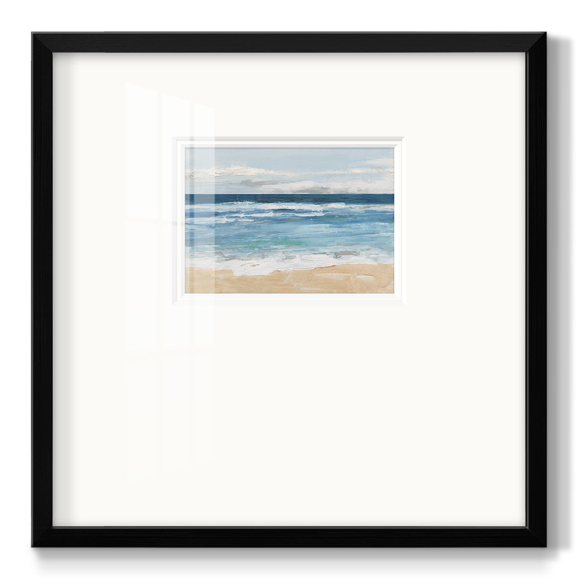 Ocean Waves II Premium Framed Print Double Matboard