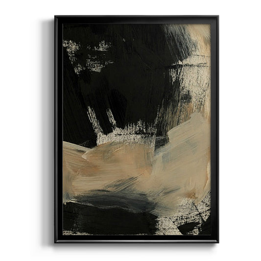 Baked Paintstrokes VI - Modern Framed Canvas Print