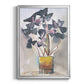 Oxalis in Vase II - Modern Framed Canvas Print