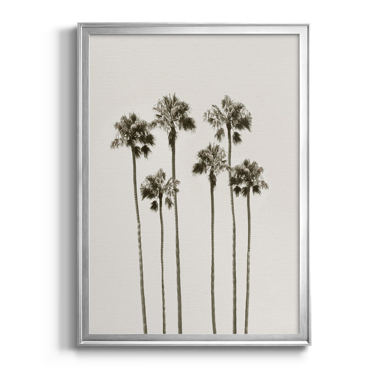 Palm Getaway - Modern Framed Canvas Print