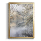 Misty Lake - Modern Framed Canvas Print