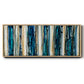 Blue Streaks - Floater Framed Canvas Print