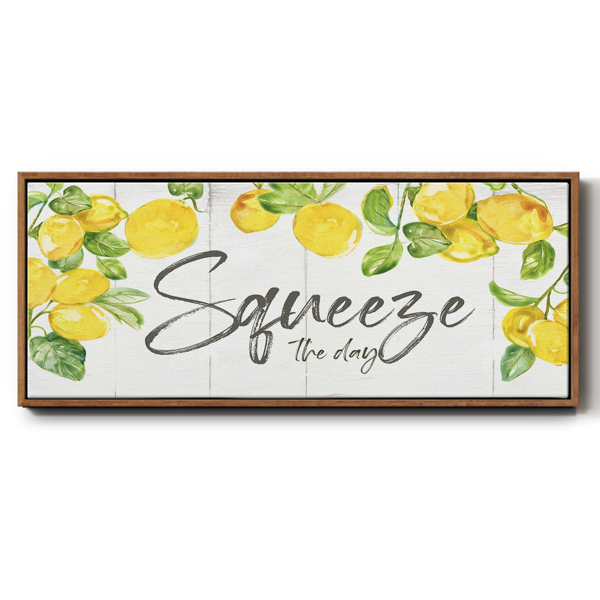Lemon Squeeze - Floater Framed Canvas Print
