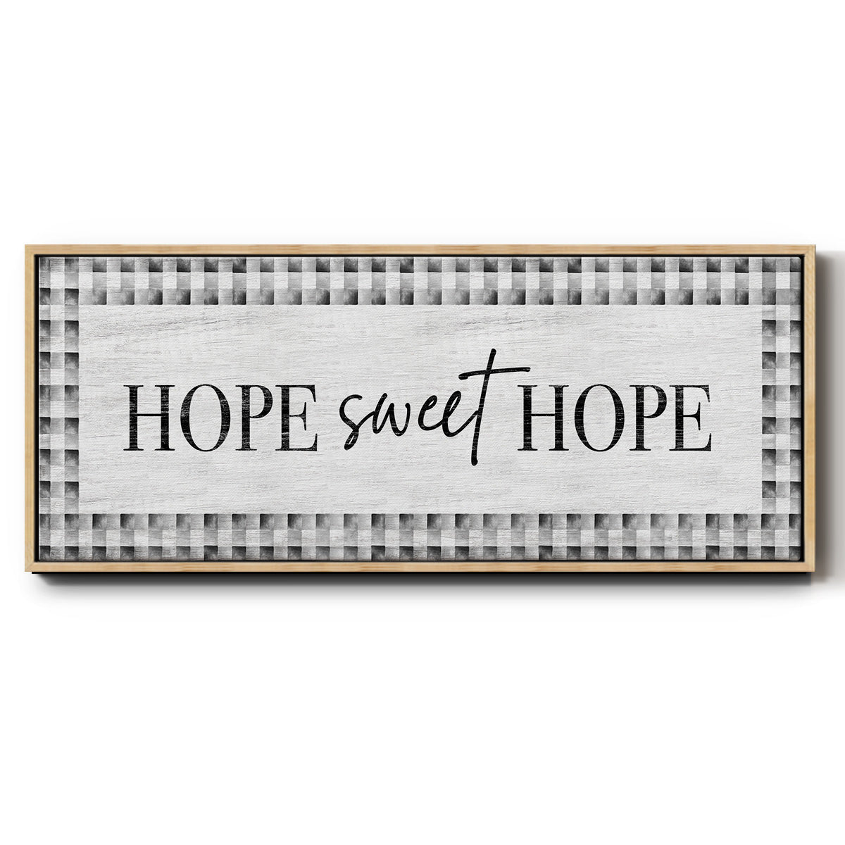Hope Sweet Hope - Floater Framed Canvas Print