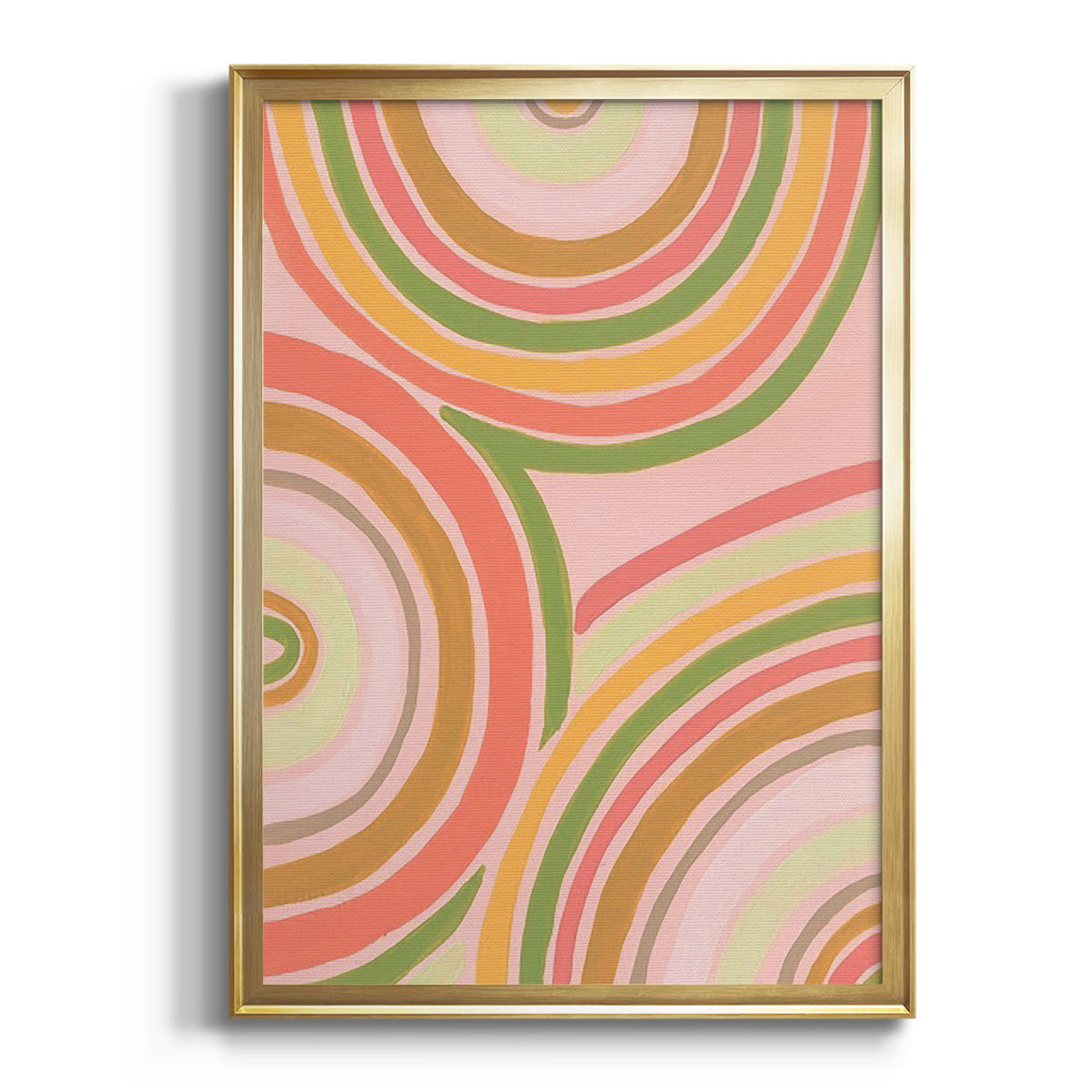 Abstract Rainbow II - Modern Framed Canvas Print