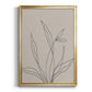 Neutral Lines II - Modern Framed Canvas Print