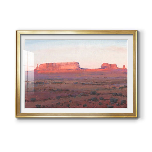 Red Rocks at Dusk I Premium Framed Print - Ready to Hang