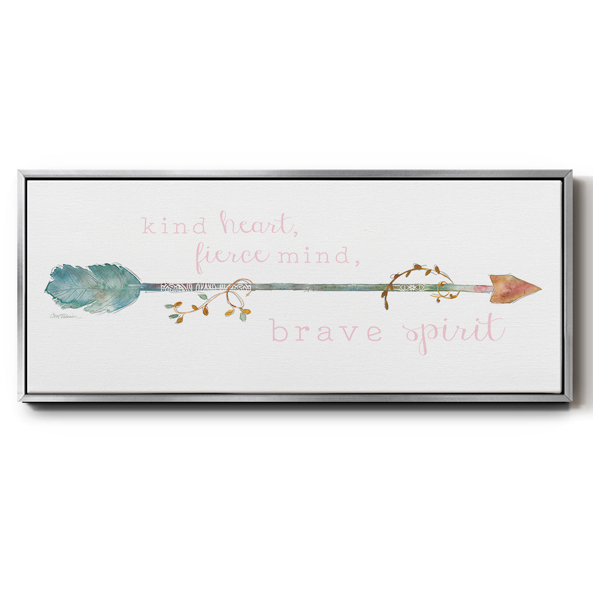 Brave Spirit - Floater Framed Canvas Print