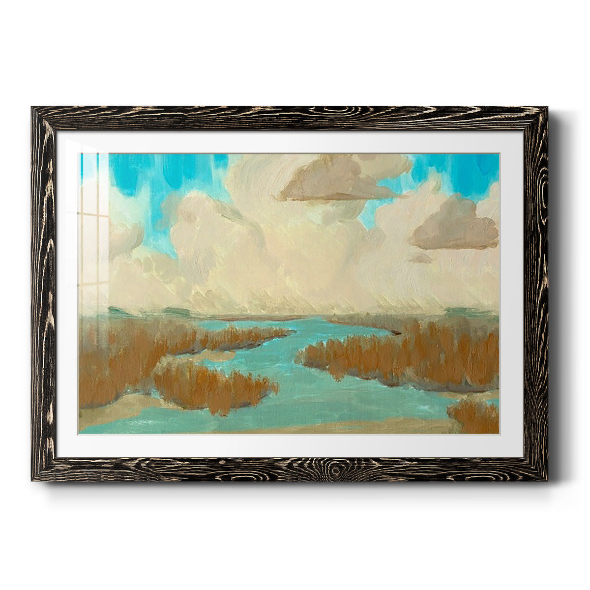 Fripp Island Water I - Barnwood Framed Art Print