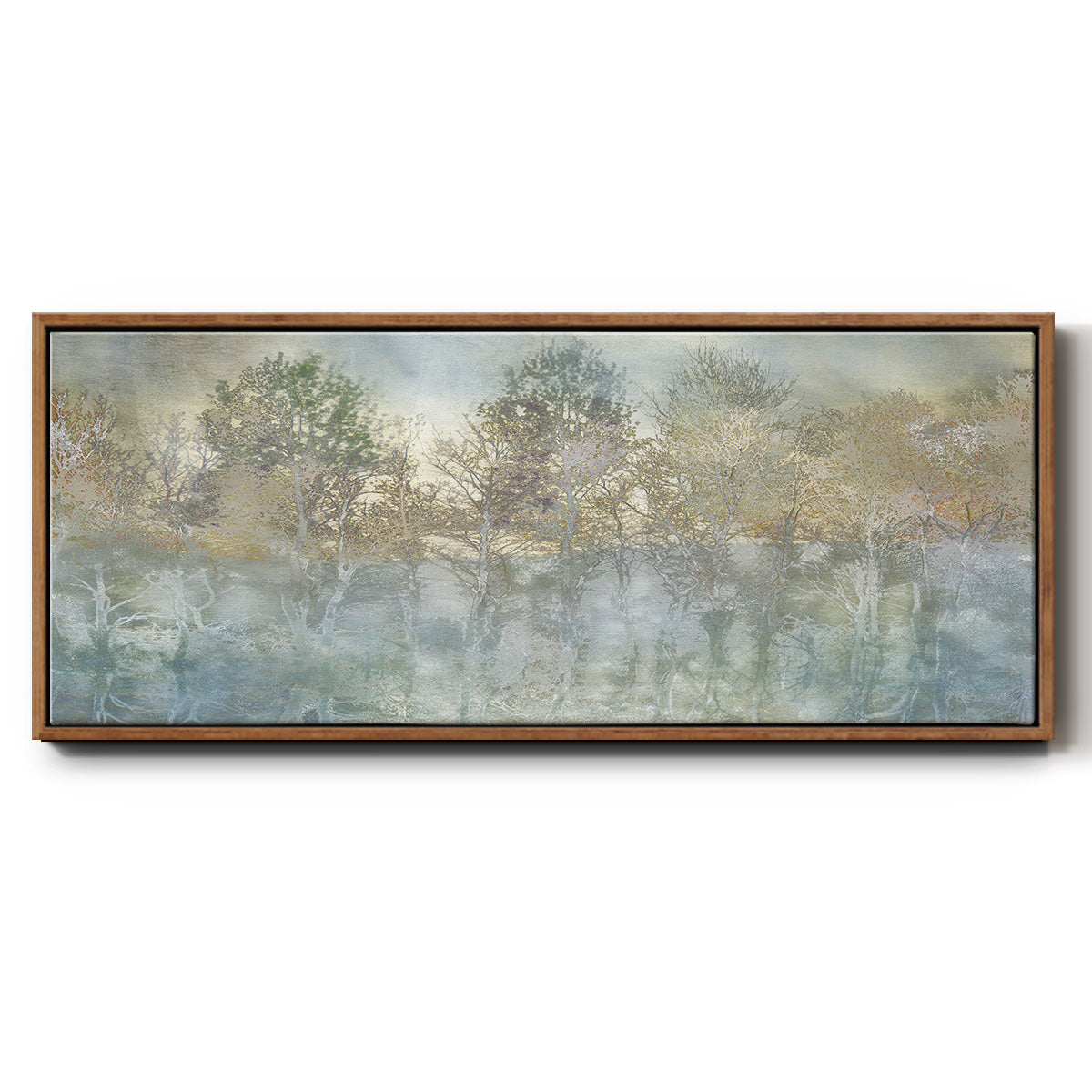 River Reflection - Floater Framed Canvas Print